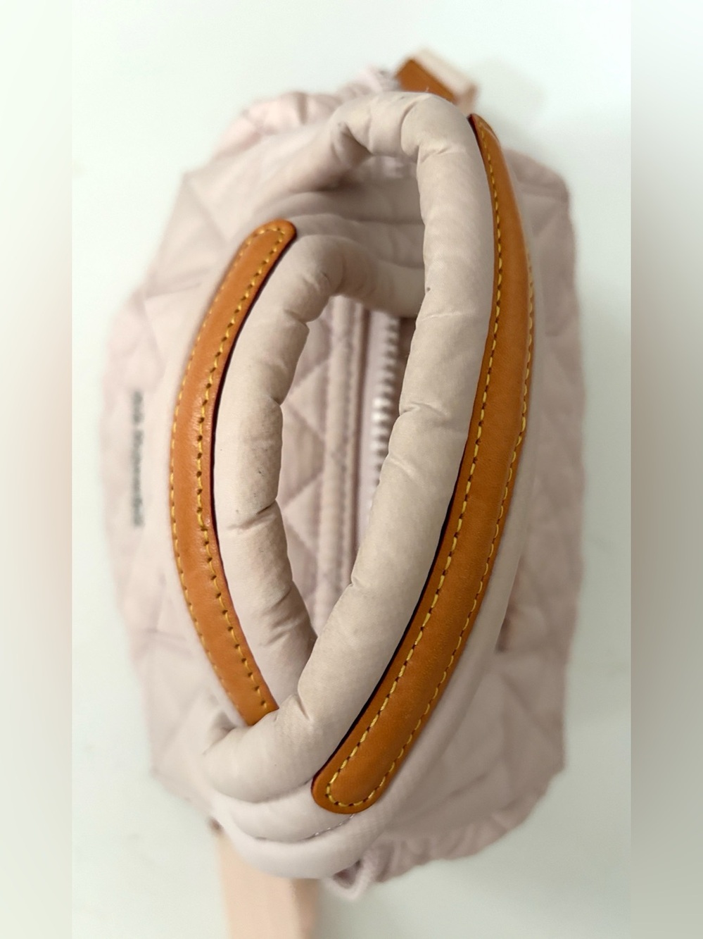 MZ Wallace Small Sutton Deluxe Tote Bag Crossbody Pale Pink - Picture 8 of 14